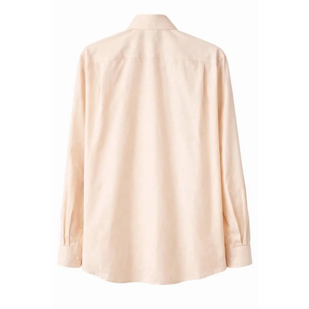 Banana Republic Non-Iron Slim Fit Dress Shirt XXL 18-18.5 36 Peach Cotton